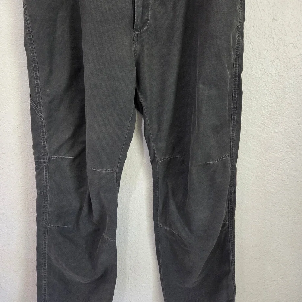 KUHL Mens Pants 34x30 Cotton Nylon Charcoal Grey Hiking Utility Workwear Pants